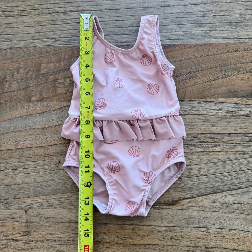 Rylee + Cru Seashell Skirted Swim One-Piece - Size 12-18m - Picture 4 of 4